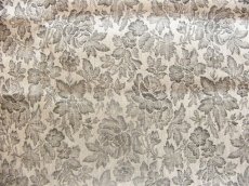 画像1: 「J即納」廃盤はぎれ80×50：プチ・ローズ（麻地、麻ベース黒） (1)