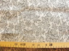 画像3: 「J即納」廃盤はぎれ80×50：プチ・ローズ（麻地、麻ベース黒） (3)