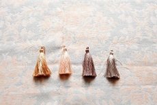 画像4: 「J即納」廃盤はぎれ83×50：フローラルダマスク・リュスティック（麻混,ナチュラルベージュベースサーモンオレンジ） (4)