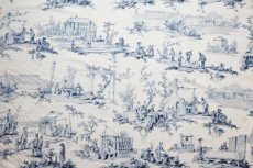 画像1: 「F在庫」はぎれ75×50：Casal工場の仕事（14：ブルー） (1)