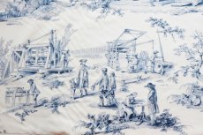 画像7: 「F在庫」はぎれ75×50：Casal工場の仕事（14：ブルー） (7)