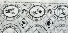 画像11: 「F在庫」はぎれ75×50：Casalアーム・ダンファン（100：黒） (11)
