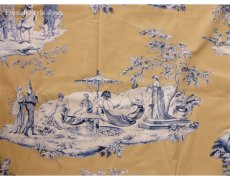画像1: 「取寄せ」布：Casal夏の楽しみ（77：クリームベースブルー） 長さ50cm単位 (1)
