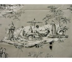 画像1: 「取寄せ」布：Casal夏の楽しみ（60：グレイベース） 長さ50cm単位 (1)