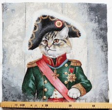 画像3: 「J即納」はぎれ45×45：猫の軍人 (3)
