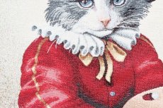 画像11: 「F在庫」はぎれ45×45：猫の絵描き (11)