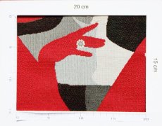 画像5: 「移動中」はぎれ45×45：ファム・アン・ルージュ (5)