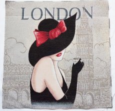 画像1: 「J即納」はぎれ45×45：ファム・ロンドン (1)
