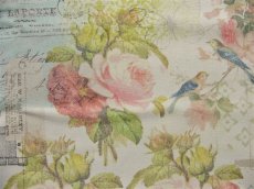 画像10: 「J即納」廃盤はぎれ70×50：プーペ・エ・ブーケ（クリームベース、ピンク・グリーン） (10)
