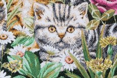 画像8: 「移動中」45×45 草花の中の子猫たち (8)