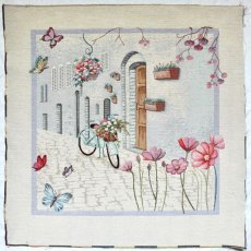 画像1: 「J即納/移動中」はぎれ45×45：花束を届けにII (1)