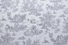画像1: 「F在庫」布：ミニパストラル（グレイ、小柄） (1)