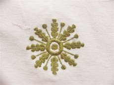 画像10: 「F在庫」はぎれ69×49：PF タブリーズ（刺繍、白ベースブルー・グリーン） (10)