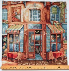 画像2: 「移動中」はぎれ45×45：ゴブラン織り ビストロ・フランセ (2)