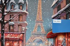 画像4: 「移動中」はぎれ45×45：クリスマスのエッフェル塔 (4)