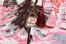 画像6: 「移動中」はぎれ45×45：ラ・パリジェンヌ（エッフェル塔・ピンク） (6)