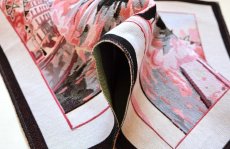 画像5: 「移動中」はぎれ45×45：ラ・パリジェンヌ（エッフェル塔・ピンク） (5)