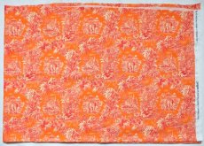 画像8: 「F在庫」はぎれ75×50：ミニ・マハラニ（オレンジベース赤） (8)