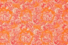 画像7: 「F在庫」はぎれ75×50：ミニ・マハラニ（オレンジベース赤） (7)