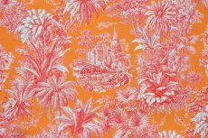 画像5: 「F在庫」はぎれ75×50：ミニ・マハラニ（オレンジベース赤） (5)