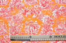 画像2: 「F在庫」はぎれ75×50：ミニ・マハラニ（オレンジベース赤） (2)