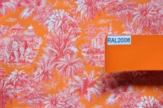 画像13: 「F在庫」はぎれ75×50：ミニ・マハラニ（オレンジベース赤） (13)