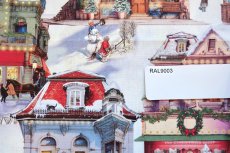 画像14: 「移動中」はぎれ70×６０：クリスマス・シティ（白ベース） (14)