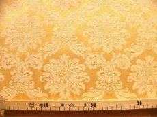 画像3: 「移動中」廃盤はぎれ70×50：レイナ（ダマスク、ジャカード、イエローゴールド） (3)