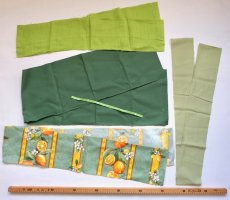 画像2: 「F在庫」購入制限有り（商品欄参照）はぎれセットG5（4枚+1本) (2)