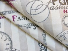 画像8: 「F在庫」廃盤はぎれ70×50：パリファッション（グレイ/ジャカード） (8)