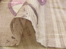 画像5: 「J即納」廃盤はぎれ45×100：モニカ（ベージュ麻地ベースモーヴ） (5)