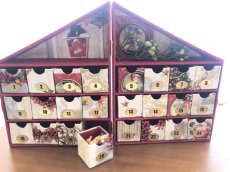 画像1: 「J即納」カルトナージュキット：アドベントカレンダー用小箱24個＋ハウス型ボックスのレシピ (1)