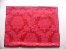 画像1: 「J即納」はぎれ70×50：ダマスコ（色番12ルビー） (1)