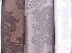 画像3: 「J即納」はぎれ70×50:ダマスコ(色番98グレイ) (3)