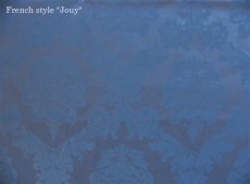 画像1: 「J即納/F在庫」はぎれ70×50：ダマスコ（色番63ロワイヤルブルー） (1)