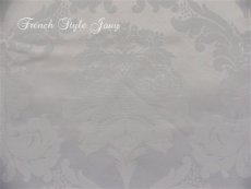 画像4: 「J即納/F在庫」はぎれ70×50:ダマスコ(色番81シルバー) (4)