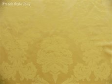 画像2: 「J即納/F在庫」はぎれ70×50：ダマスコ（色番43イエロー） (2)