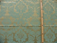 画像3: 「F在庫」はぎれ70×50：トレント（色番60クリームベース水色） (3)