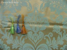 画像6: 「F在庫」はぎれ70×50：トレント（色番60クリームベース水色） (6)