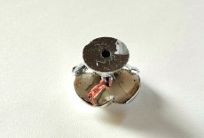 画像4: 「J即納」取っ手：バラ（軽量プラスティック製、直径3.5cm、シルバー・白） (4)