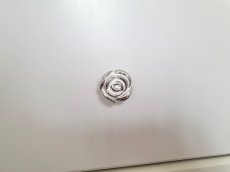 画像5: 「J即納」取っ手：バラ（軽量プラスティック製、直径3.5cm、シルバー・白） (5)