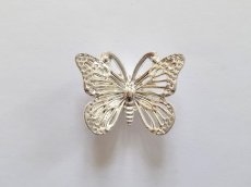 画像5: 「F在庫」取っ手：蝶（3.2cm、シルバー） (5)