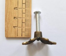 画像3: 「F在庫」取っ手：蝶（3.2cm、アンティークゴールド） (3)