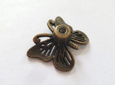 画像6: 「F在庫」取っ手：蝶（3.2cm、アンティークゴールド） (6)