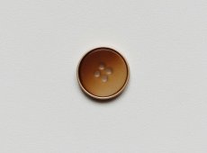 画像1: 「J即納」ボタン：グラデーション径20mm（ブラウン） (1)