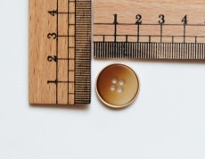 画像2: 「J即納」ボタン：グラデーション径20mm（ブラウン） (2)