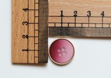 画像2: 「F在庫」ボタン：グラデーション径20mm（ボルドー） (2)