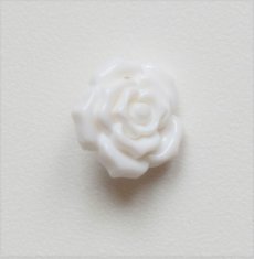 画像4: 「J即納」ボタン2個セット：白バラ15mm (4)