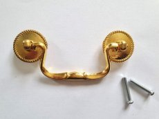 画像1: 「J即納」取っ手：エレニーク11.5cm（ゴールド） (1)