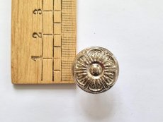 画像1: 「F在庫」取っ手：フルーレット（直径1.8cm、シルバー） (1)